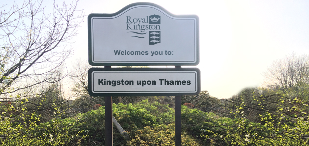 Welcome to Kingston sign